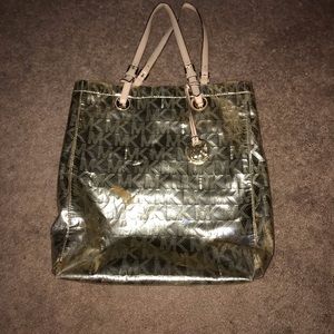 Michael Kors Gold Handbag